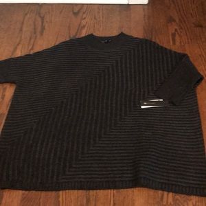 AB Studio Mock Neck Cocoon Sweater